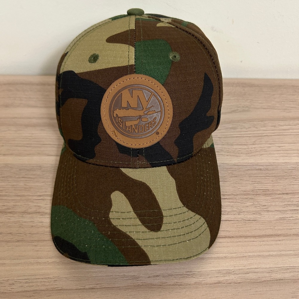 NY Islanders Hat Camo Melonwear Ford 50th Anniversary Logo Cap‎
